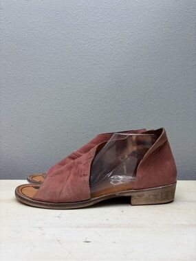 Free people Red Leather Mont Black Sandals Size 41